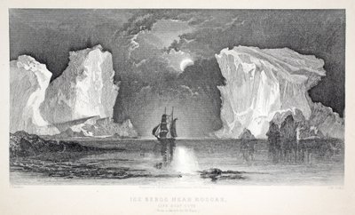 Icebergs near Kosoak, Life Boat Cove, illustration from 